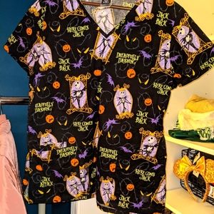 Disney Nightmare Before Christmas Scrub top